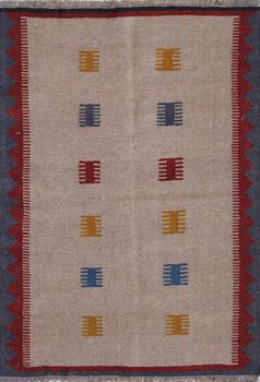 Kelim - Teppich aus Orient,  Schurwolle, Größe: 101x151cm Sonderpreis: € 120,-