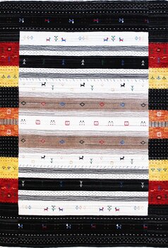 Gabbeh-Loom - Teppich aus Indien,  Schurwolle, Größe: 141x205cm Sonderpreis: € 606,-