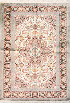 Kashmir - Teppich aus Kashmir,  Bambus Seide, Größe: 155x215cm Sonderpreis: € 1.266,-