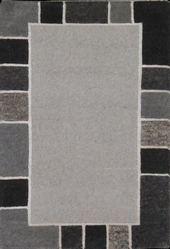 Linie-Natur-fein - Teppich aus Indien,  Neuseelandwolle, Größe: 61x91cm Sonderpreis: € 69,-