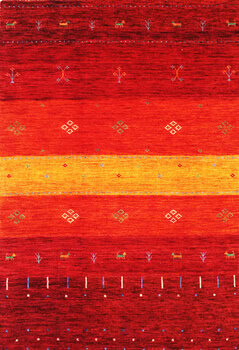 Gabbeh - Teppich aus Indien,  Schurwolle, Größe: 126x181cm Sonderpreis: € 299,-