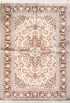 Kashmir - Teppich aus Kashmir,  Bambus Seide, Größe: 155x215cm Sonderpreis: € 1.266,-