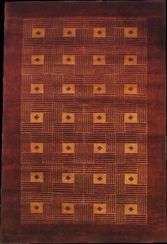 Gabbeh-Loribaff - Teppich aus Indien,  Schurwolle, Größe: 125x184cm Sonderpreis: € 290,-