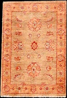 Ziegler-Chobi - Teppich aus Afghanistan ,  Ghazniwolle, Größe: 64x90cm Sonderpreis: € 121,-