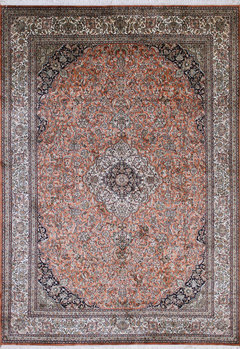 Kashmir-Seide - Teppich aus Kashmir,  Natur-Seide, Größe: 213x307cm Sonderpreis: € 4.793,-