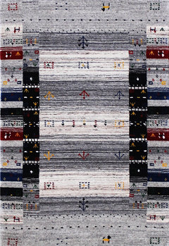Gabbeh-Loom - Teppich aus Indien,  Schurwolle, Größe: 85x119cm Sonderpreis: € 212,-