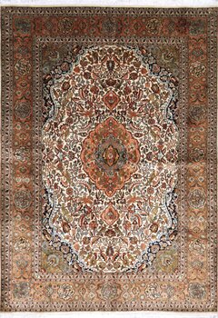 Kashmir-Seide - Teppich aus Kashmir,  Natur-Seide, Größe: 153x216cm Sonderpreis: € 2.172,-