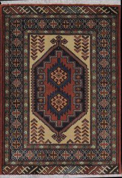 Hamadan - Teppich aus Orient,  Schurwolle, Größe: 68x96cm Sonderpreis: € 118,-