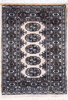Bochara - Teppich aus Pakistan,  Schurwolle, Größe: 64x88cm Sonderpreis: € 118,-
