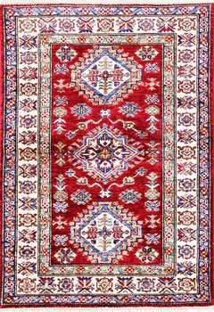 Kazak Exklusiv - Teppich aus Afghanistan ,  Ghazniwolle, Größe: 85x117cm Sonderpreis: € 391,-