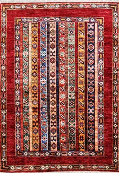 Gabbeh-Loribaff - Teppich aus Afghanistan ,  Ghazniwolle, Größe: 91x129cm Sonderpreis: € 584,-