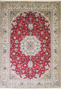 Nain - Teppich aus Orient,  Schurwolle, Größe: 201x291cm Sonderpreis: € 1.165,-