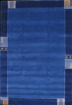 Linie-Natur-fein - Teppich aus Indien,  Neuseelandwolle, Größe: 204x296cm Sonderpreis: € 745,-