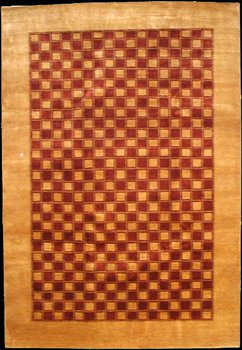 Gabbeh-Loribaff - Teppich aus Indien,  Neuseelandwolle, Größe: 206x301cm Sonderpreis: € 1.901,-