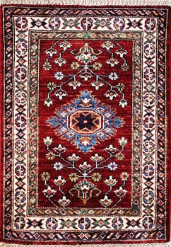 Kazak Exklusiv - Teppich aus Afghanistan ,  Ghazniwolle, Größe: 63x87cm Sonderpreis: € 215,-