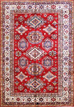 Kazak Exklusiv - Teppich aus Afghanistan ,  Ghazniwolle, Größe: 169x241cm Sonderpreis: € 1.600,-