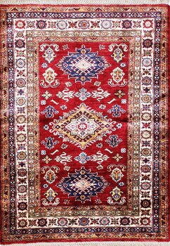 Kazak Exklusiv - Teppich aus Afghanistan ,  Ghazniwolle, Größe: 103x145cm Sonderpreis: € 587,-