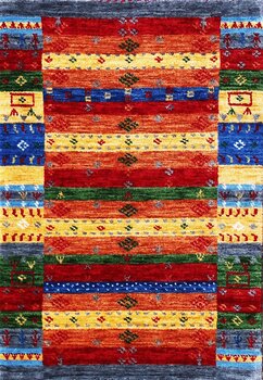 Gabbeh-Loom - Teppich aus Indien,  Schurwolle, Größe: 65x93cm Sonderpreis: € 127,-