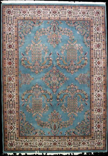 Sarough - Teppich aus Indien,  Neuseelandwolle, Größe: 173x241cm Sonderpreis: € 962,-