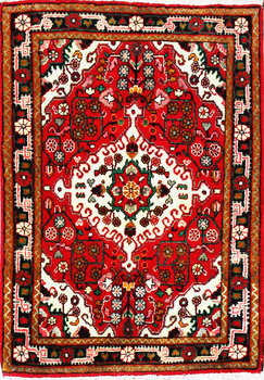 Hamadan - Teppich aus Orient,  Schurwolle, Größe: 63x90cm Sonderpreis: € 60,-