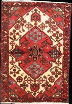 Hamadan - Teppich aus Orient,  Schurwolle, Größe: 108x156cm Sonderpreis: € 248,-