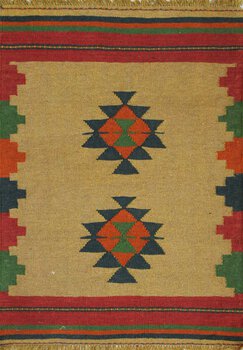 Kelim - Teppich aus Orient,  Schurwolle, Größe: 81x113cm Sonderpreis: € 72,-