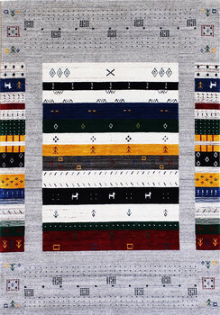Gabbeh-Loom - Teppich aus Indien,  Schurwolle, Größe: 145x202cm Sonderpreis: € 614,-