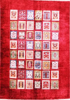 Gabbeh-Loribaff - Teppich aus Afghanistan ,  Ghazniwolle, Größe: 181x246cm Sonderpreis: € 2.215,-