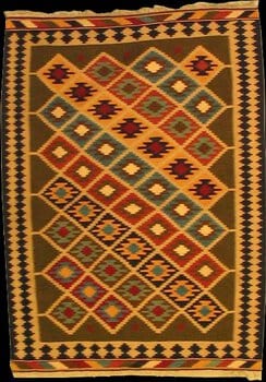 Kelim - Teppich aus Orient,  Schurwolle, Größe: 114x154cm Sonderpreis: € 175,-