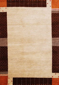 Gabbeh-Jumbo - Teppich aus Indien,  Schurwolle, Größe: 141x205cm Sonderpreis: € 379,-