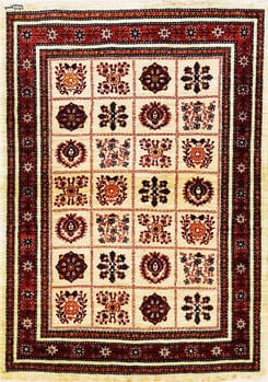 Gabbeh-Loribaff - Teppich aus Orient,  Schurwolle, Größe: 108x147cm Sonderpreis: € 499,-