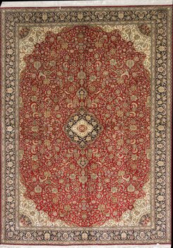 Kashmir-Seide - Teppich aus Kashmir,  Natur-Seide/Seide, Größe: 157x220cm Sonderpreis: € 4.592,-