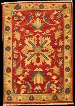 Ziegler-Chobi - Teppich aus Afghanistan ,  Ghazniwolle, Größe: 65x89cm Sonderpreis: € 121,-