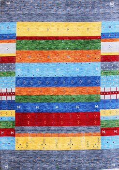 Gabbeh-Loom - Teppich aus Indien,  Schurwolle, Größe: 175x239cm Sonderpreis: € 877,-