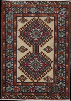 Hamadan - Teppich aus Orient,  Schurwolle, Größe: 66x94cm Sonderpreis: € 112,-