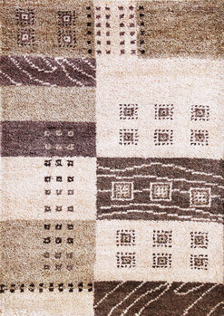 Gabbeh-Jumbo - Teppich aus Indien,  Schurwolle, Größe: 66x93cm Sonderpreis: € 65,-