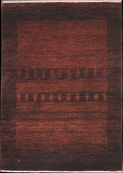 Gabbeh-Loribaff - Teppich aus Indien,  Neuseelandwolle, Größe: 61x85cm Sonderpreis: € 183,-