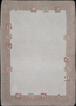 Benares - Teppich aus Tibet,  Schurwolle, Größe: 64x88cm Sonderpreis: € 53,-