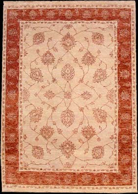 Ziegler-Chobi - Teppich aus Indien,  Schurwolle, Größe: 150x207cm Sonderpreis: € 415,-