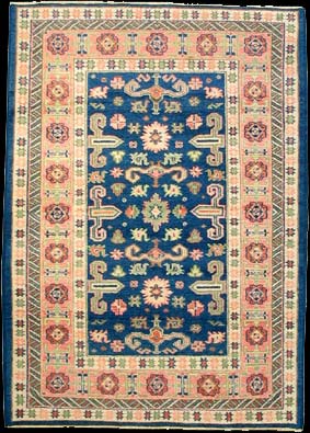 Turkmene - Teppich aus Indien,  Schurwolle, Größe: 138x191cm Sonderpreis: € 450,-