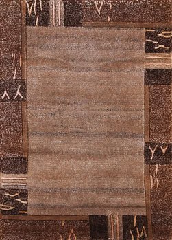 Tibet-Color - Teppich aus Indien,  Schafwolle/Viskose, Größe: 64x90cm Sonderpreis: € 121,-