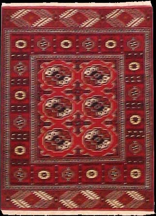Turkmene - Teppich aus Orient,  Schurwolle, Größe: 84x111cm Sonderpreis: € 193,-