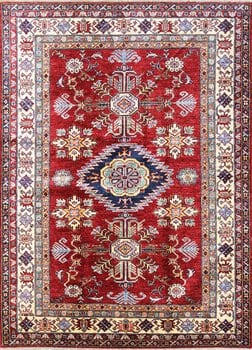 Kazak Exklusiv - Teppich aus Afghanistan ,  Ghazniwolle, Größe: 155x213cm Sonderpreis: € 1.297,-