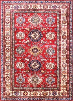 Kazak Exklusiv - Teppich aus Afghanistan ,  Ghazniwolle, Größe: 151x207cm Sonderpreis: € 1.228,-