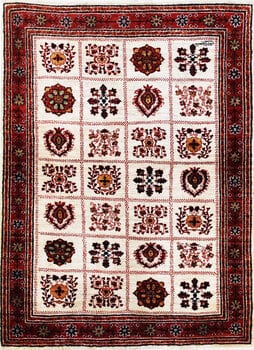 Gabbeh-Loribaff - Teppich aus Orient,  Schurwolle, Größe: 110x152cm Sonderpreis: € 526,-