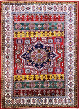 Kazak Exklusiv - Teppich aus Afghanistan ,  Ghazniwolle, Größe: 181x238cm Sonderpreis: € 1.692,-