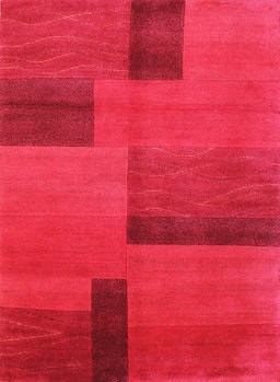 Tibet-Color - Teppich aus Indien,  Schafwolle/Viskose, Größe: 172x235cm Sonderpreis: € 848,-