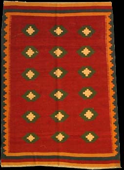 Kelim - Teppich aus Orient,  Schurwolle, Größe: 127x179cm Sonderpreis: € 227,-