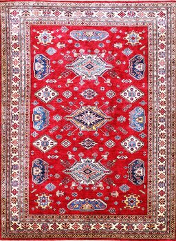 Kazak Exklusiv - Teppich aus Afghanistan ,  Ghazniwolle, Größe: 186x253cm Sonderpreis: € 1.849,-
