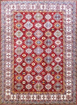 Kazak Exklusiv - Teppich aus Afghanistan ,  Ghazniwolle, Größe: 271x367cm Sonderpreis: € 3.907,-